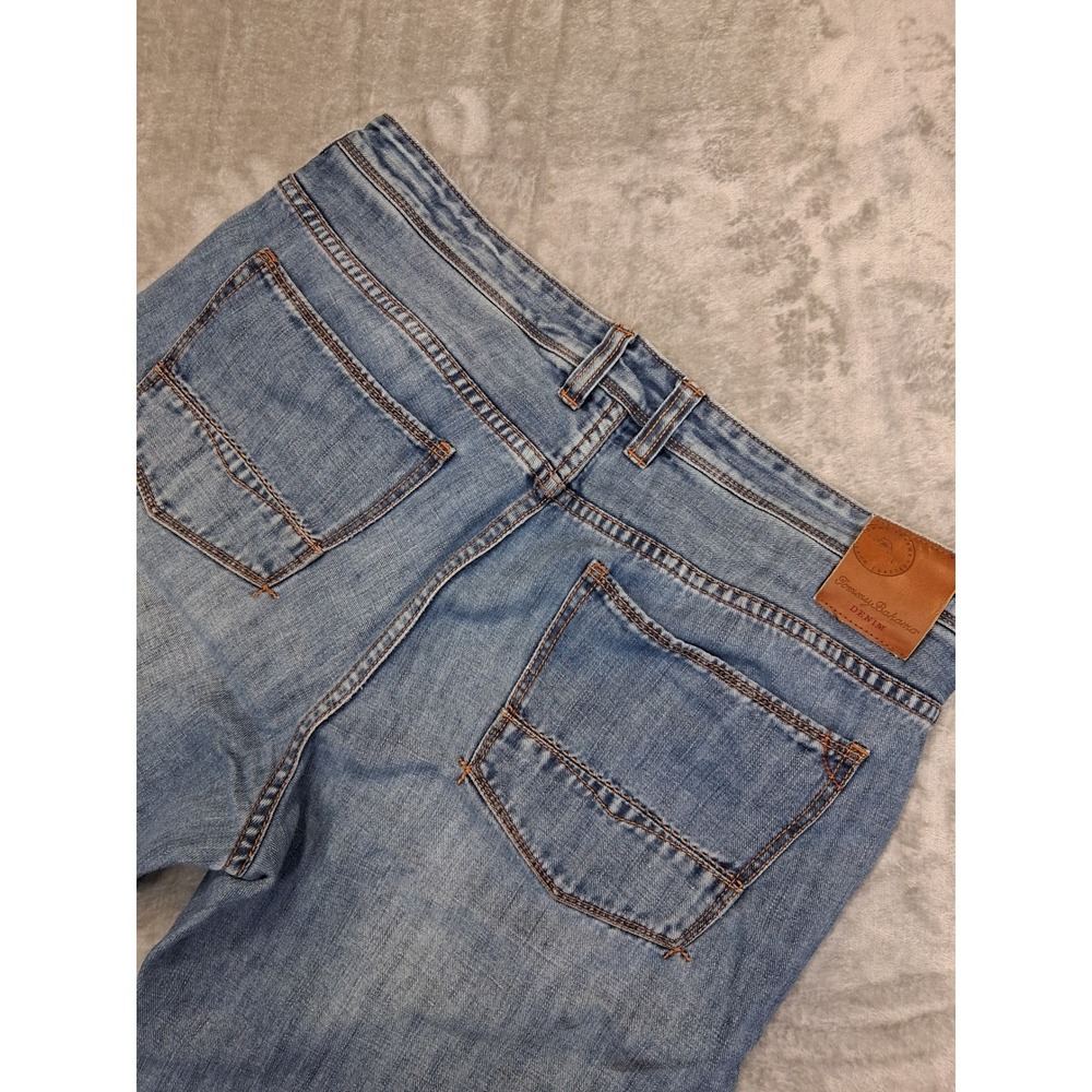 Tommy Bahama Mens 34.5x30.5 Authentic Straight Button Fly Distressed Jeans‎